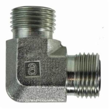 Midland Industries Union Elbow, 114 Nominal, MORFS x MORFS, 90 deg, 6000 psi, Steel FS25001010